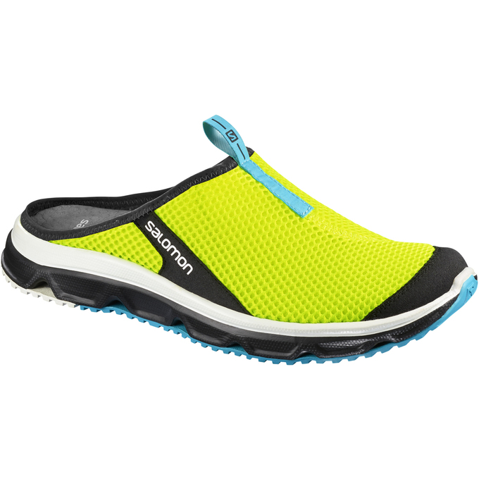 Sandales Salomon Homme Fluorescente Vert - Salomon RX SLIDE 3.0 - France (2035-IMAWK)